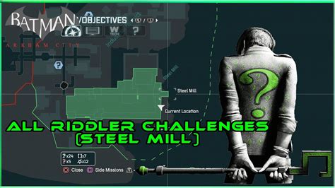 arkham city batarang fuse box steel mill|arkham city riddler challenge steel mill.